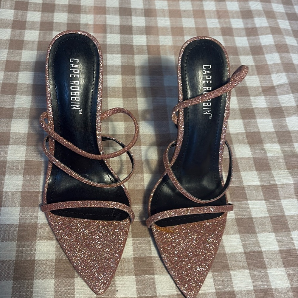 Pink Glittery Heels by Cape Robbin  Size 7